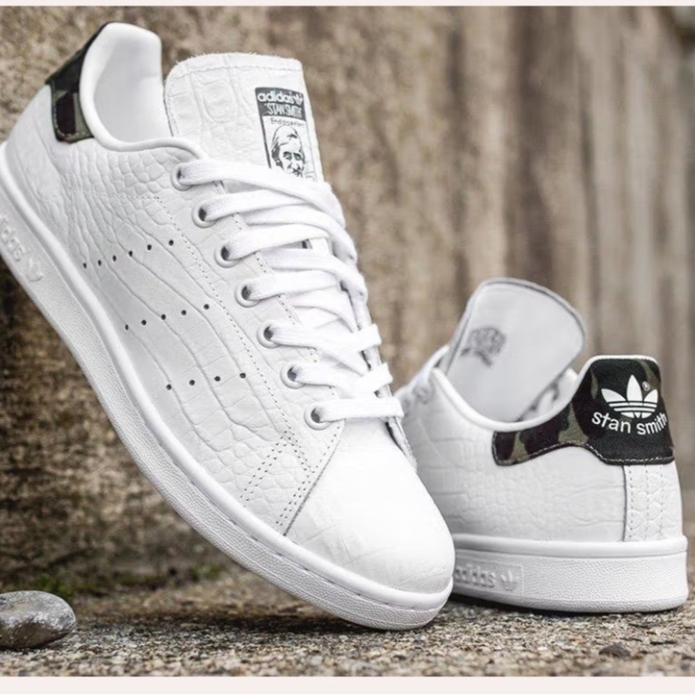 Rare Adidas Stan Smith leather camo M size 7.5 (W size 9)